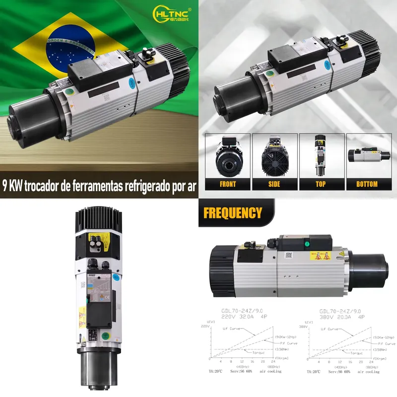 Cnc Spindle Motor - Moteur de broche ATC refroidi par