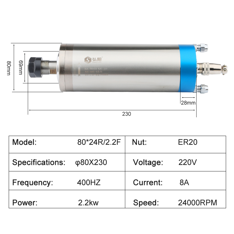 Kit de routeur CNC 2,2 kW, mot - Cnc Spindle Motor avis et prix
